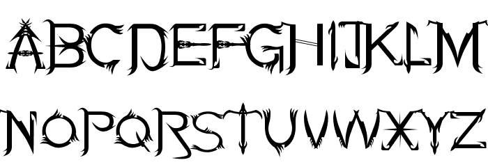 Soul Of Holitter Alternative Font LOWERCASE