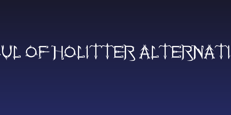 Soul Of Holitter Alternative Social Header