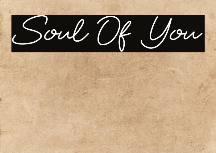 Soul Of You Example 3