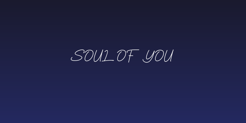Soul Of You Social Header