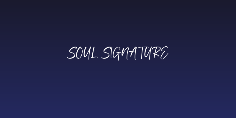 Soul Signature Social Header