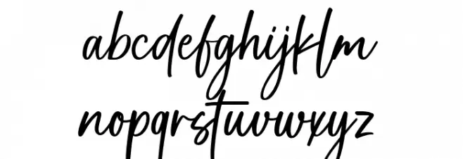 Soul Signature Font LOWERCASE