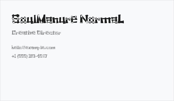 SoulManure NormaL Business Card