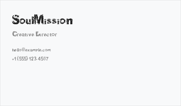 SoulMission Business Card