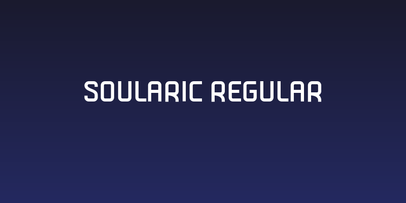 Soularic Regular Social Header