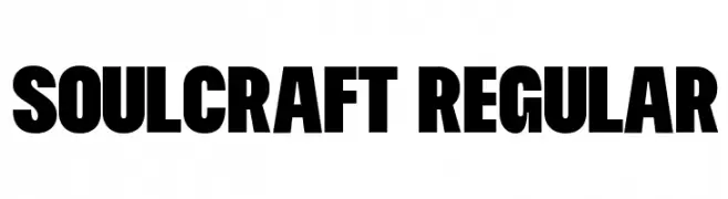 Soulcraft Regular  Frei Schriftart Herunterladen