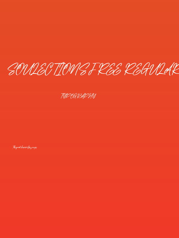 Soulections Free Regular Poster