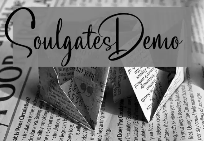 SoulgatesDemo Font examples