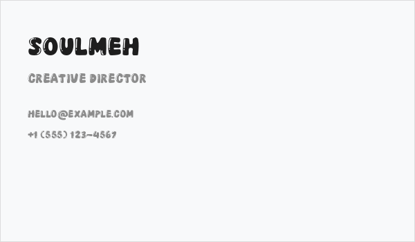 Soulmeh Business Card
