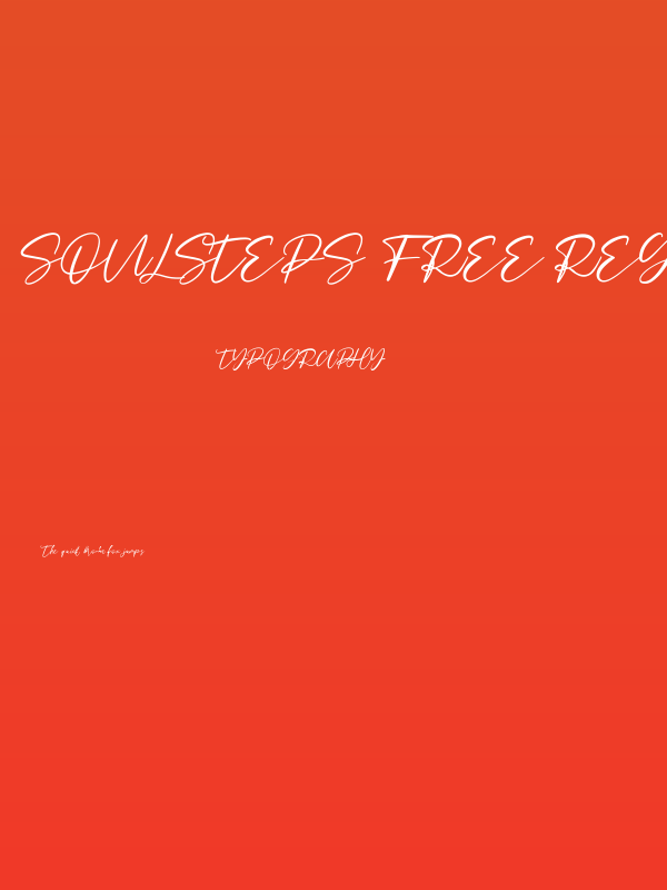 Soulsteps Free Regular Poster