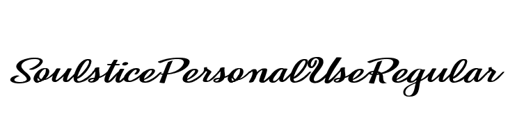 Soulstice Personal Use Regular  नि: शुल्क फ़ॉन्ट्स डाउनलोड