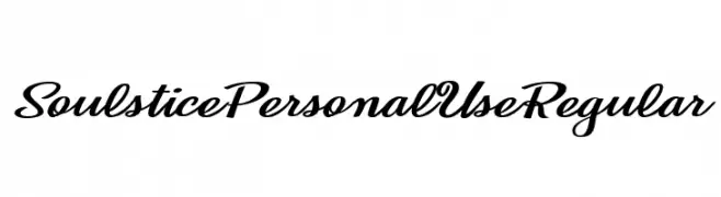 Soulstice Personal Use Regular  Frei Schriftart Herunterladen