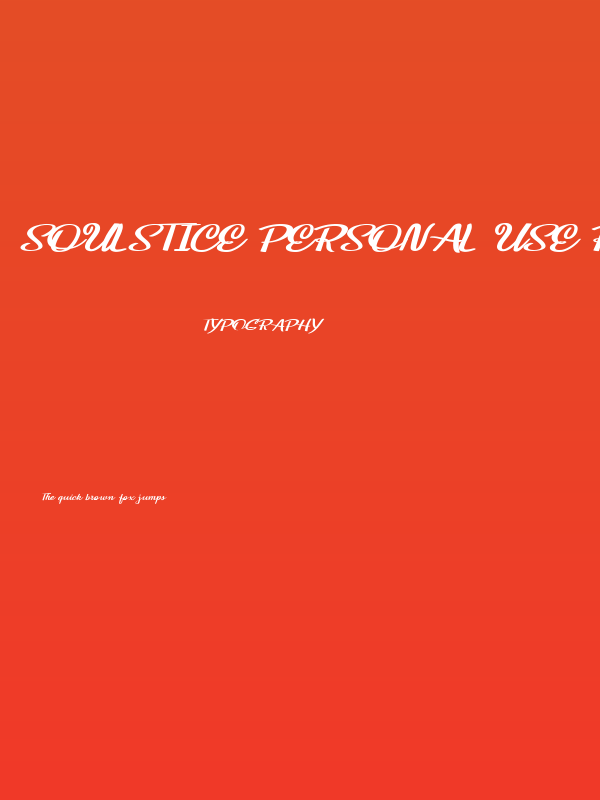 Soulstice Personal Use Regular Poster