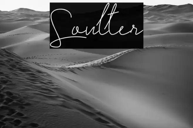 Soulter Font examples