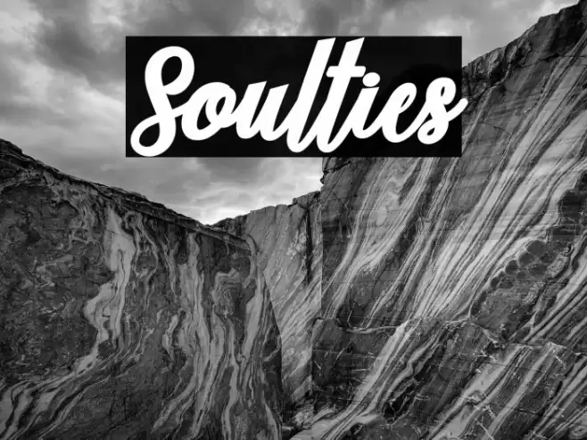 Soulties Font examples