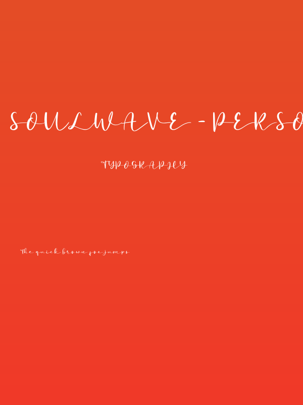 Soulwave - Personal Use Poster