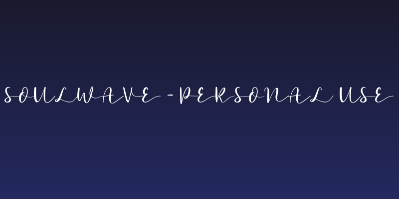 Soulwave - Personal Use Social Header