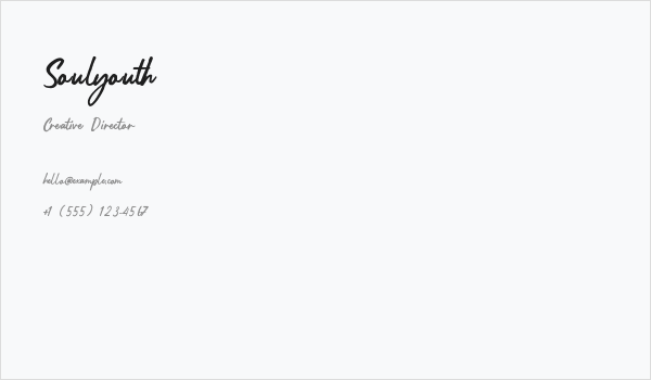 Soulyouth Business Card