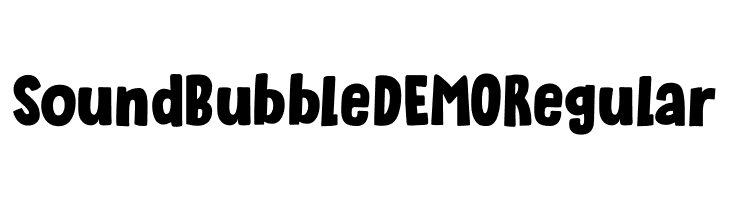 Sound Bubble DEMO Regular Fonte