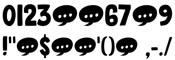 Sound Bubble DEMO Regular Font OTHER CHARS