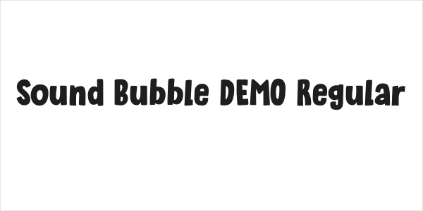 Sound Bubble DEMO Regular Logo