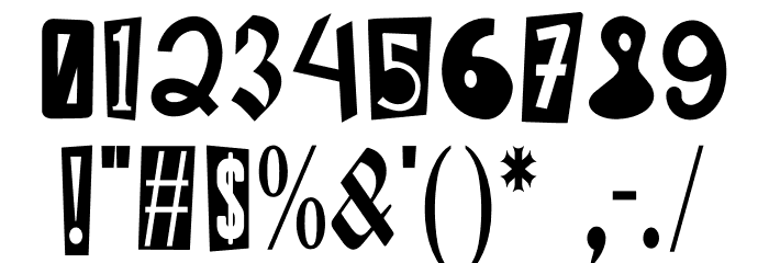 Sound Distortion Font OTHER CHARS