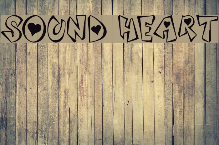 Sound Heart Font examples