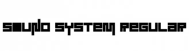 Sound System Regular  Frei Schriftart Herunterladen