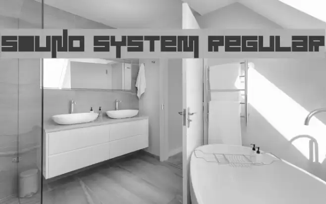 Sound System Regular Font examples