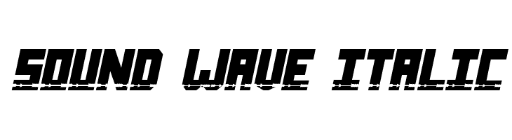 Sound Wave Italic  Скачать бесплатные шрифты