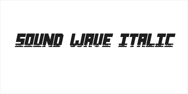 Sound Wave Italic Logo