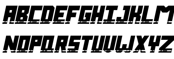 Sound Wave Italic Font LOWERCASE