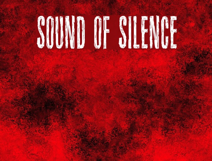 Sound of silence Font examples