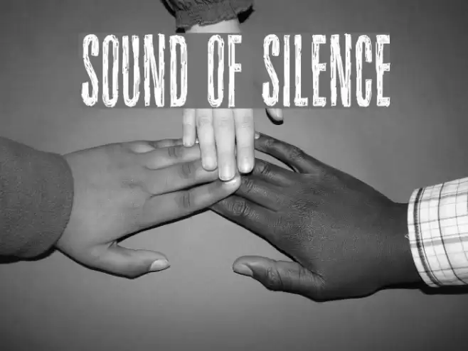 Sound of silence Font examples