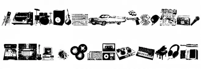 Soundpieces Шрифта ВЕРХНИЙ