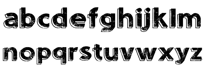 Sounds Eroded Font LOWERCASE