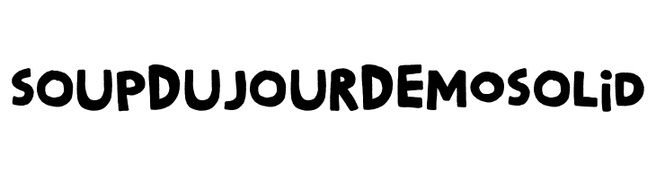 Soup Du Jour DEMO Solid  les polices de caractères gratuit tlcharger