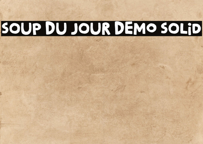 Soup Du Jour DEMO Solid Example 3