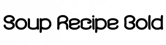 Soup Recipe Bold  フリーフォントのダウンロード
