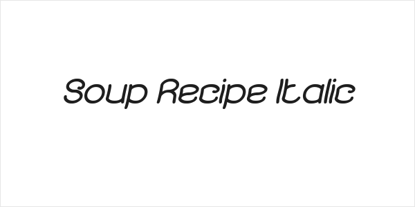 Soup Recipe Italic Logo