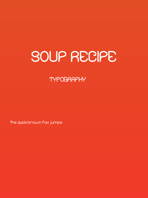 Soup Recipe Poster