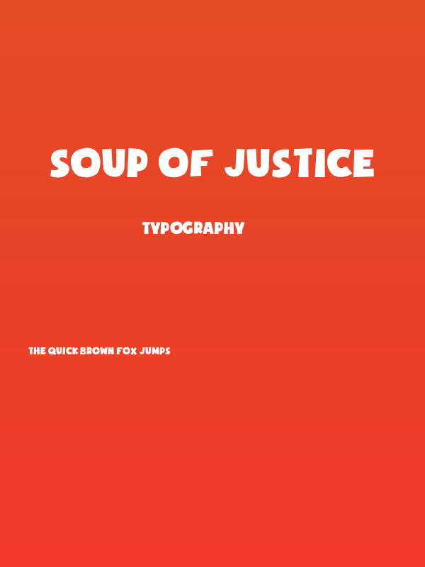 Soup of Justice Poster