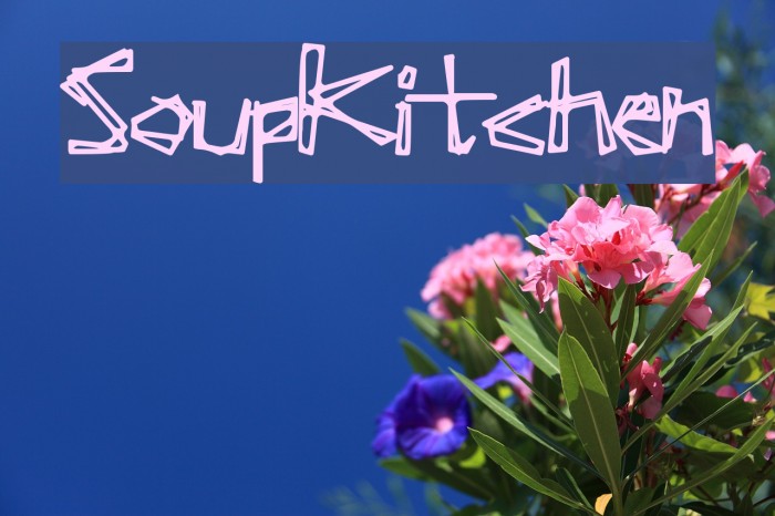 SoupKitchen Font examples