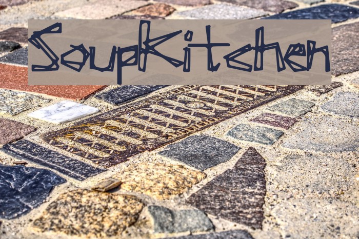 SoupKitchen Font examples