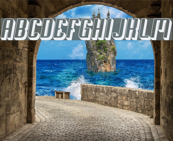 Soupertrouper 3DOblique Font examples