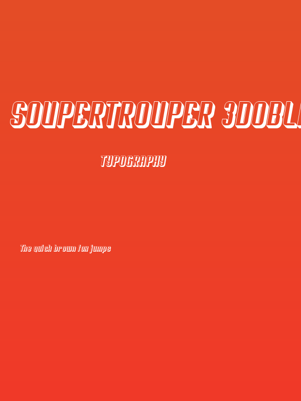 Soupertrouper 3DOblique Poster