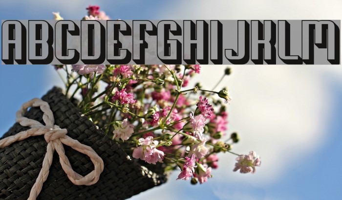 Soupertrouper 3D Font examples