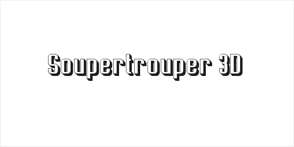 Soupertrouper 3D Logo