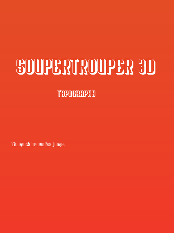 Soupertrouper 3D Poster