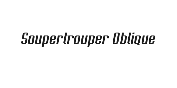Soupertrouper Oblique Logo